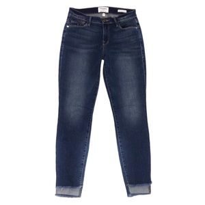 Frame 26 Le Skinny de Jeanne raw hem crop jeans
